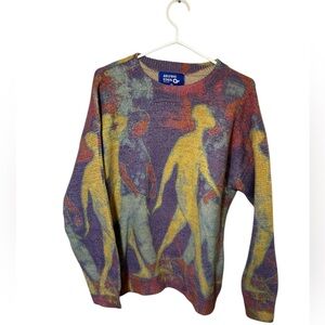 Aelfric Eden. AEL Colourblock Crewneck Sweater Size M